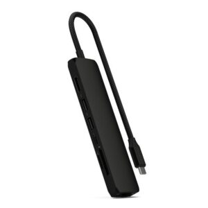 Hub USB-C Slim Multiport 7-in-1 Ethernet 1Gbit Power Delivery 100W Noir